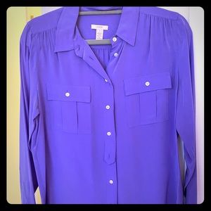 Jcrew Silk Button-down Shirt
